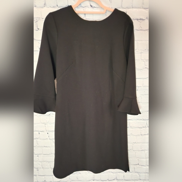 Ann Taylor Womens Classy Stunning Black Bell Sleeve Dress NWT Sz 8 - Picture 1 of 4